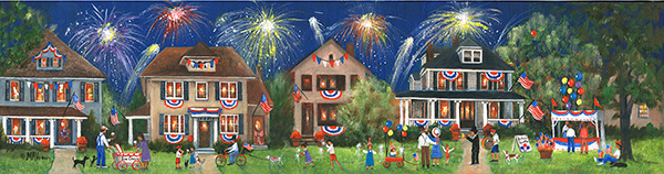 Celebrating the Fourth Painting by Mary Ann Vessey