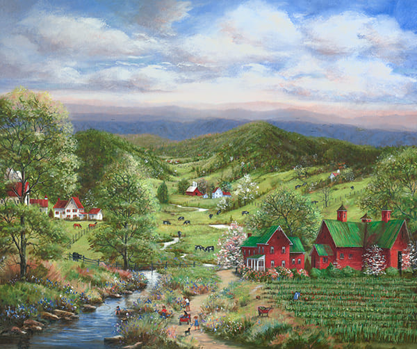 Flowers for Mommy Painting by Mary Ann Vessey