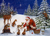 Peace on Earth Mini Canvas Painting by Mary Ann Vessey