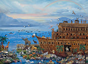 Precious Cargo Mini Canvas Painting by Mary Ann Vessey
