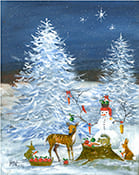 Peace Mini Canvas Painting by Mary Ann Vessey