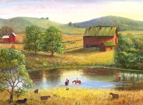 Perfect Day Painting by Mary Ann Vessey