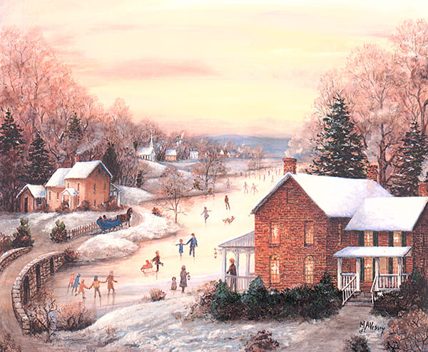 Pop the Whip Painting by Mary Ann Vessey