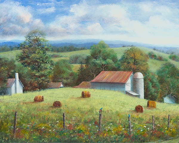Summer Blues Painting by Mary Ann Vessey