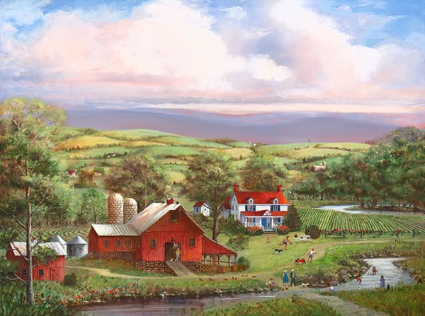 Tadpole Hunters Painting by Mary Ann Vessey