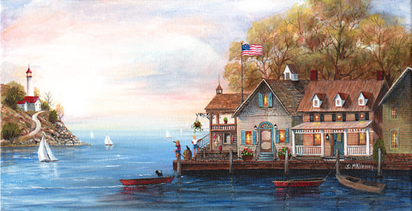 The Yacht Race Painting by Mary Ann Vessey