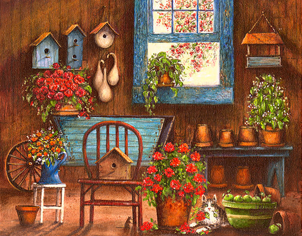 Trouble Painting by Mary Ann Vessey