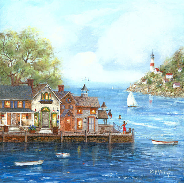 Waving My Heart Goodbye Painting by Mary Ann Vessey