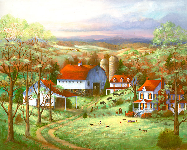 Beagle Mania Painting by Mary Ann Vessey