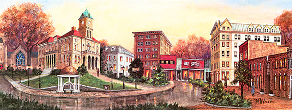 On the Square Painting by Mary Ann Vessey