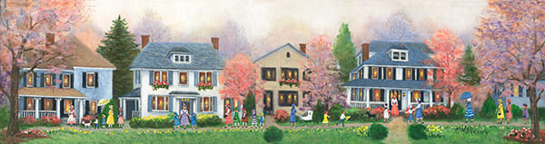Easter Bonnets Painting by Mary Ann Vessey