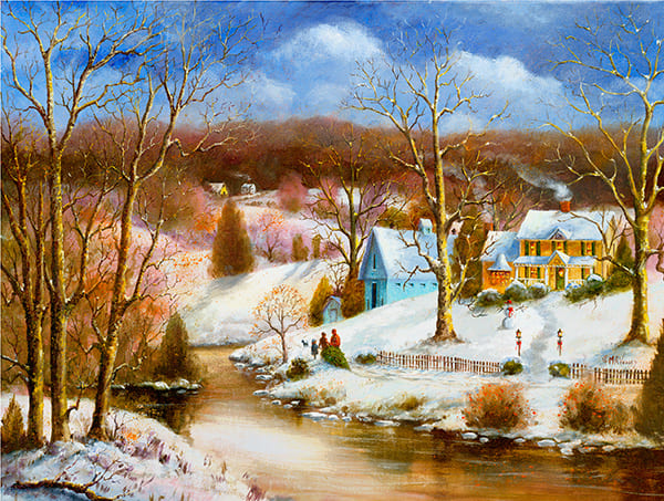 Family Tree Painting by Mary Ann Vessey
