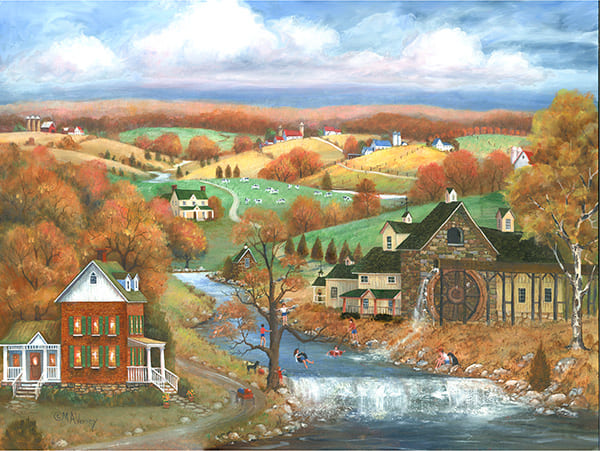 Lucky Kids (Unplugged) Painting by Mary Ann Vessey