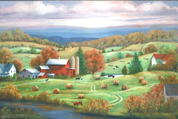 Summer Sumac Painting by Mary Ann Vessey